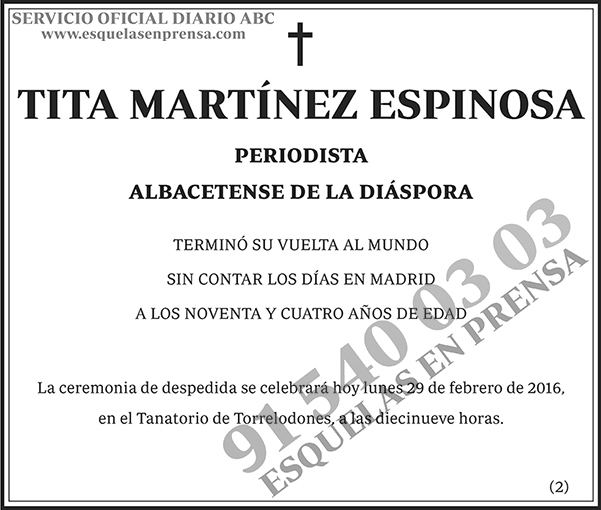 Tita Martínez Espinosa